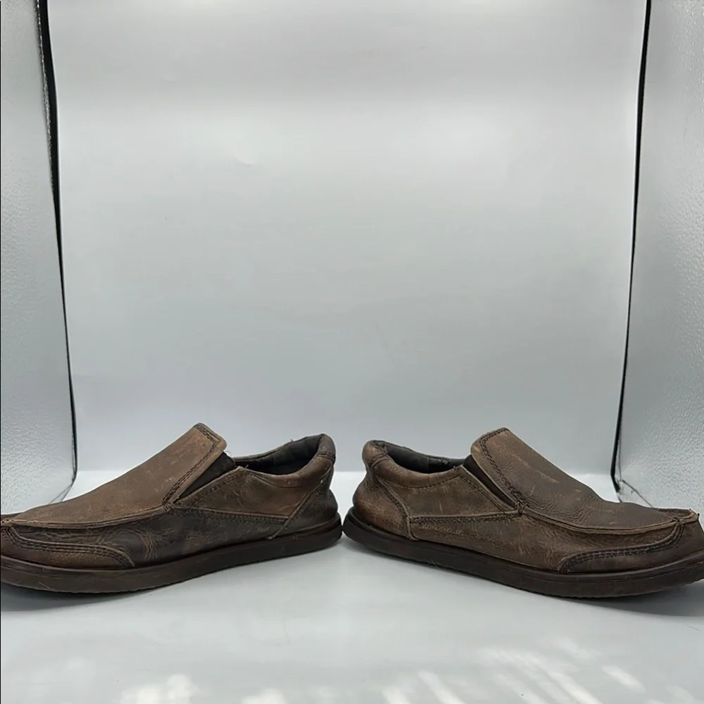 BED|STU Slip On Distressed Brown Loafers‎ Casual